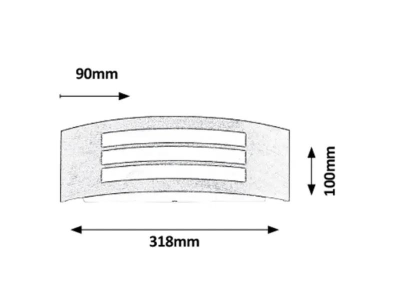 Záhradné svietidlo Rabalux 8511 1x14W E27 230V IP44